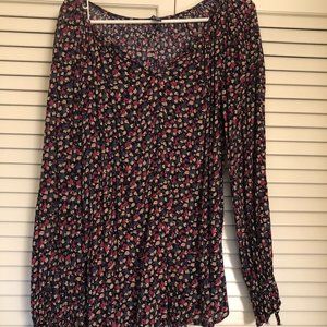 Chaps large, long sleeve top